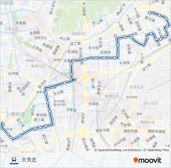85路 Bus Line Map