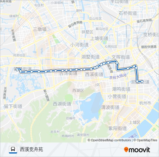 公交86路的线路图