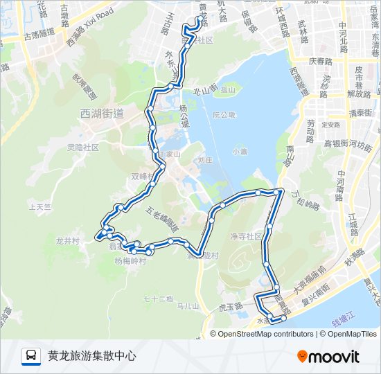 公交87路的线路图