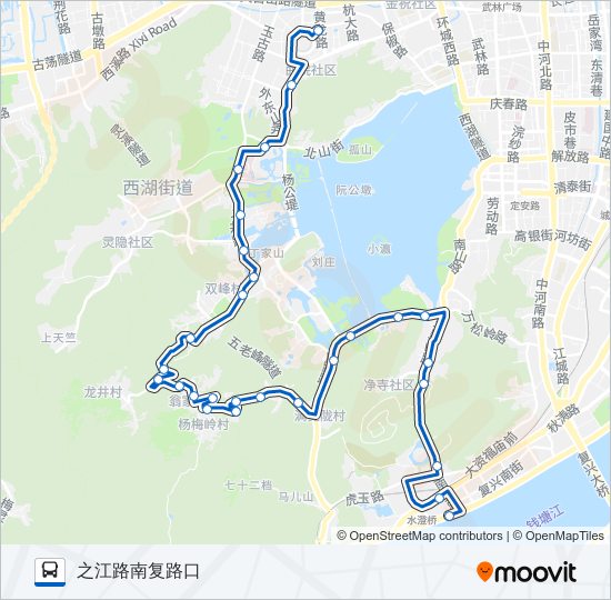 公交87路的线路图