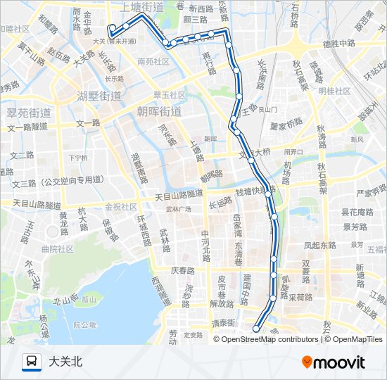 公交88路的线路图