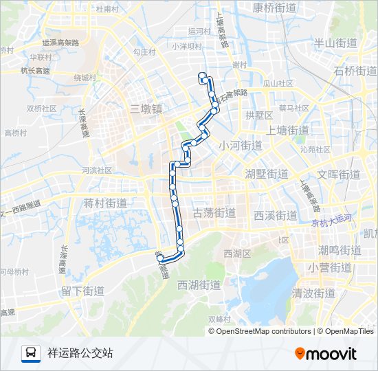 公交91路的线路图