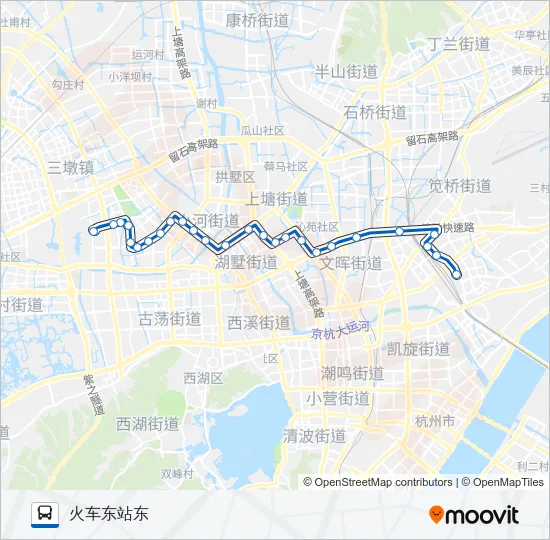 93路 Bus Line Map