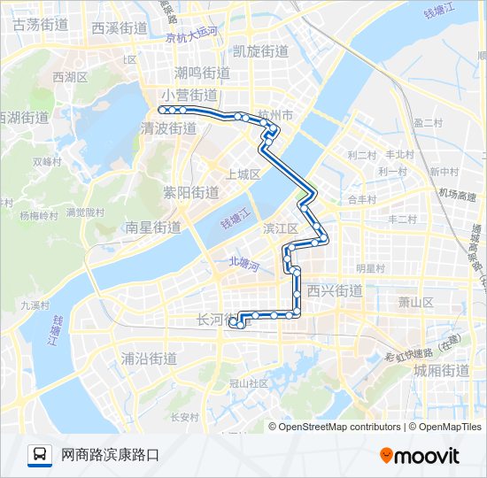 公交96路的线路图