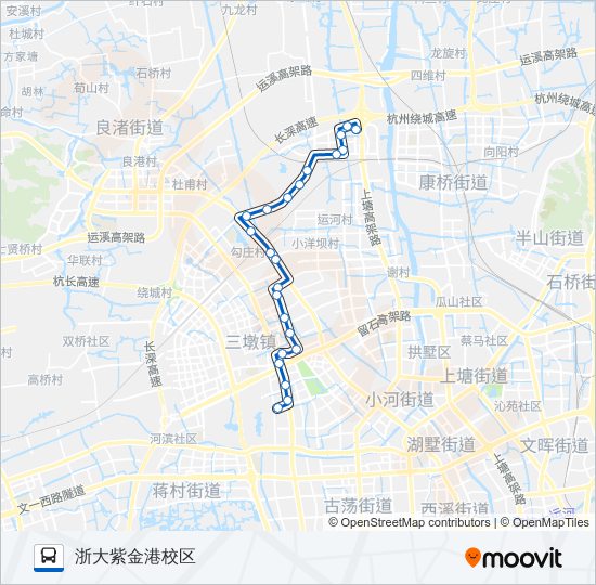 公交97路的线路图