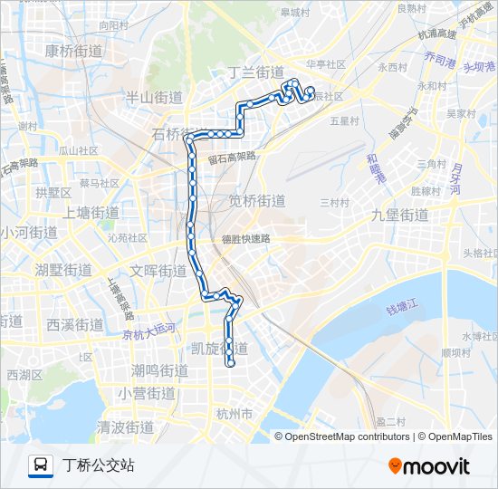 公交99路的线路图