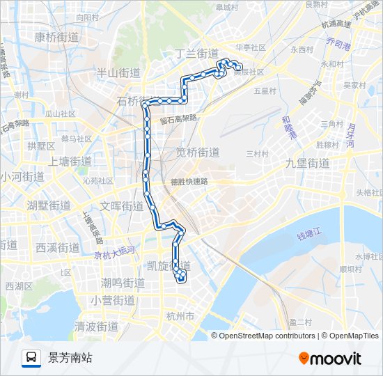 公交99路的线路图