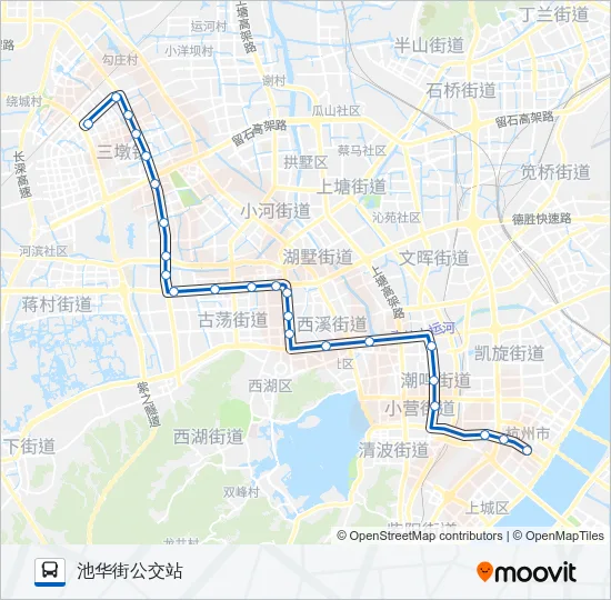 公交B2路的线路图