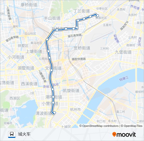 公交B3路的线路图