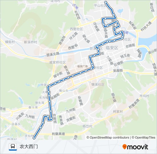 公交K6路的线路图