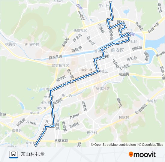 公交K6路的线路图