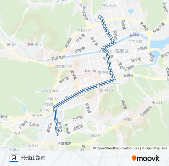 公交K8路的线路图