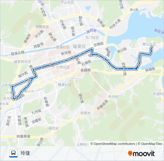 临安5 Bus Line Map