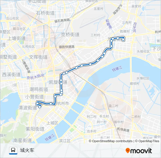 100路 Bus Line Map