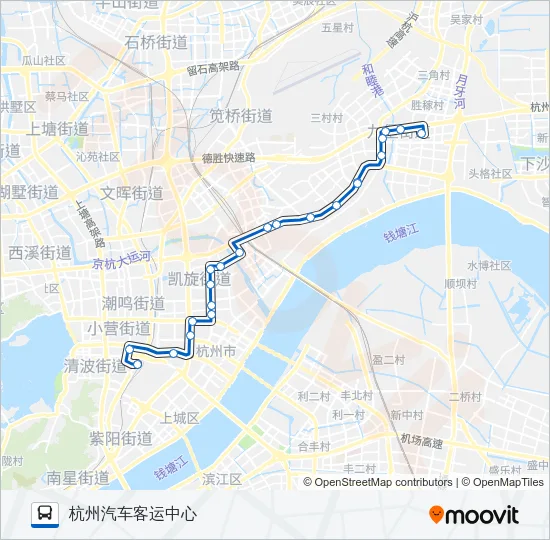 100路 Bus Line Map