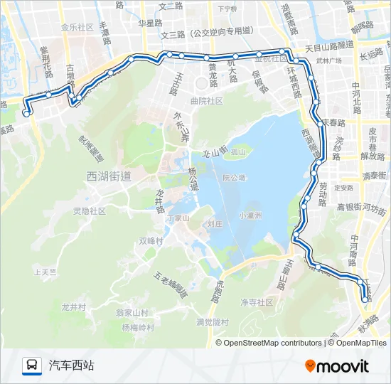 102路 Bus Line Map