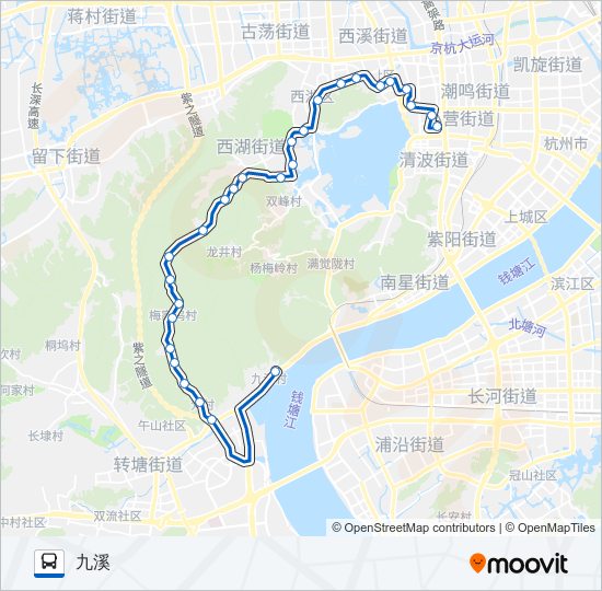 公交103路的线路图