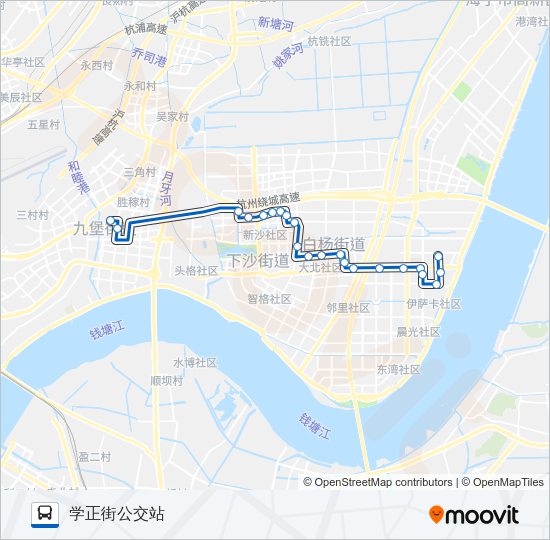 公交104路的线路图