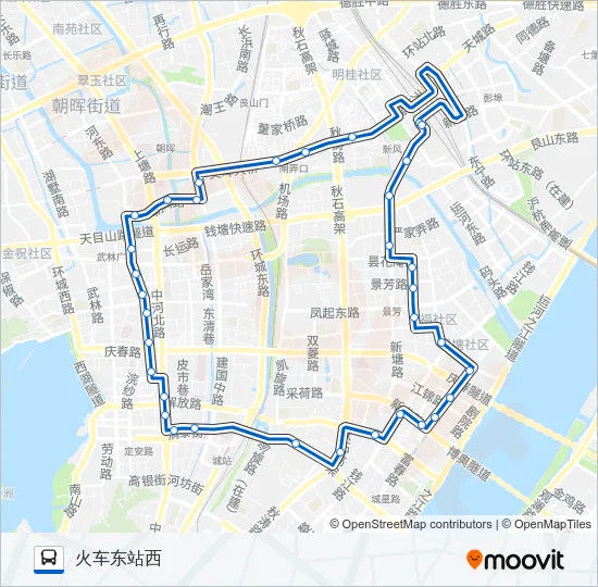 105路 Bus Line Map