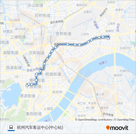 公交111路的线路图