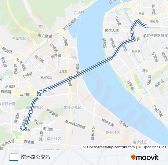 公交112路的线路图