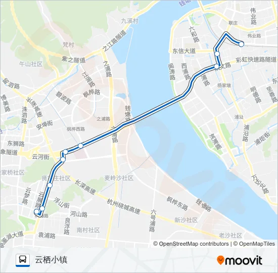 公交112路的线路图