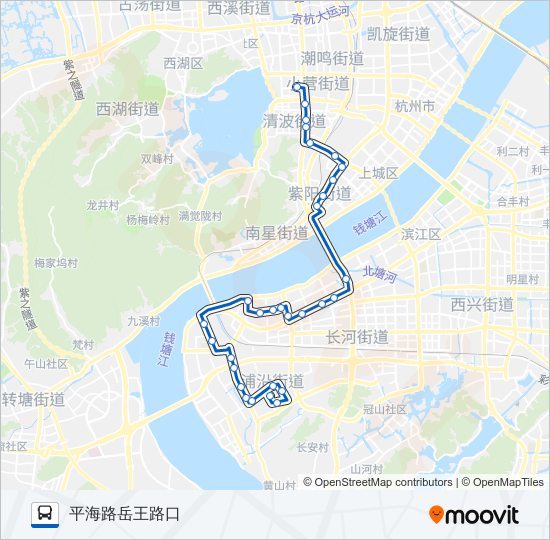 公交113路的线路图