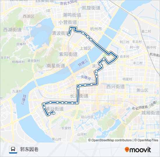 公交115路的线路图