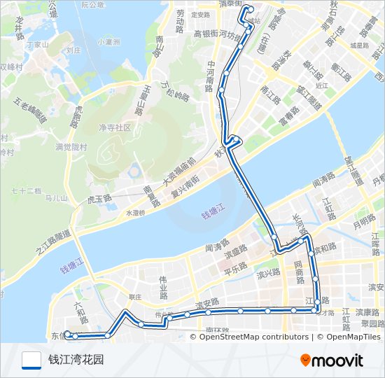 公交116路的线路图