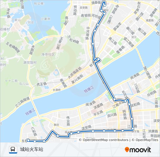 杭州60路公交车路线图图片