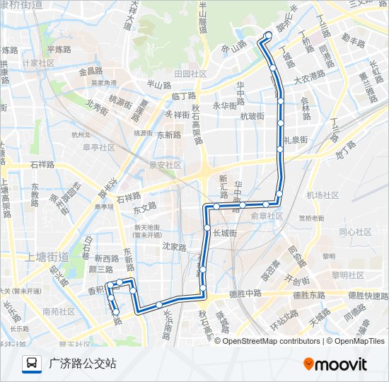 公交120路的线路图