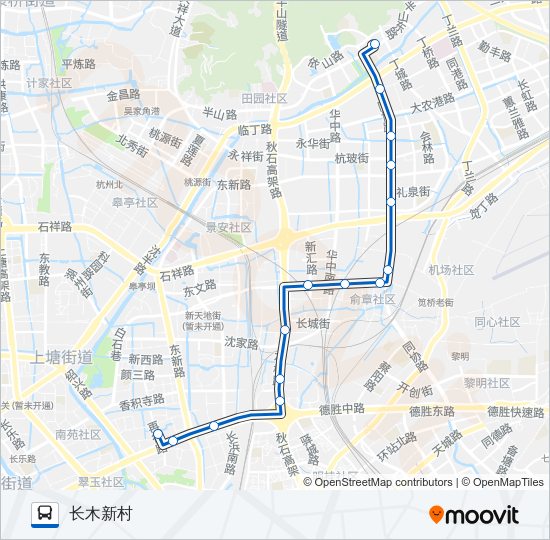 公交120路的线路图