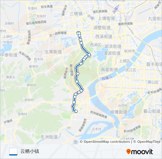 公交121路的线路图