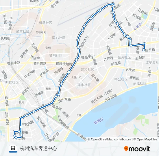 122路 Bus Line Map