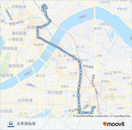 公交123路的线路图