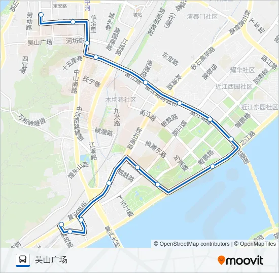 127路 Bus Line Map
