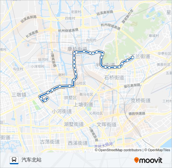 公交131路的线路图