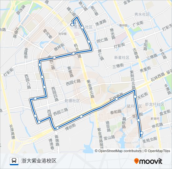 公交132路的线路图