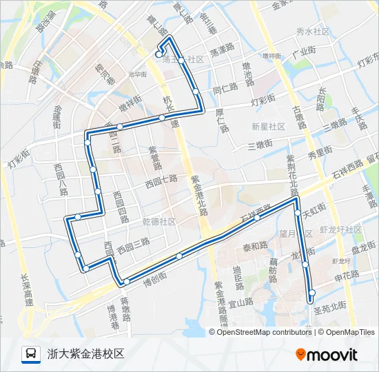 132路 Bus Line Map