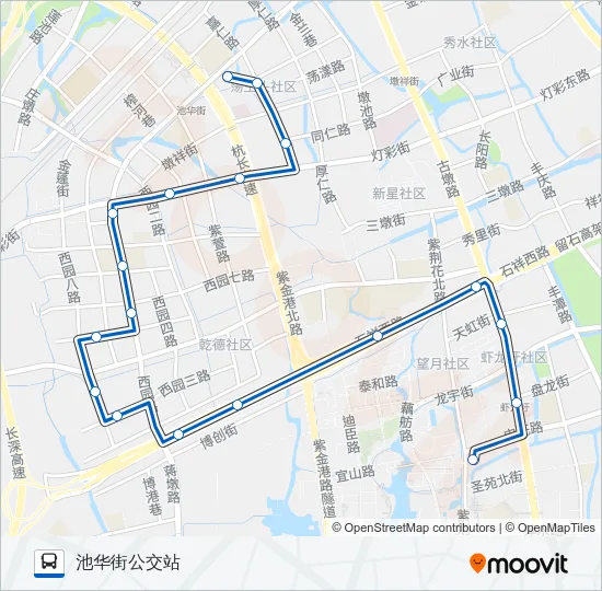 132路 Bus Line Map