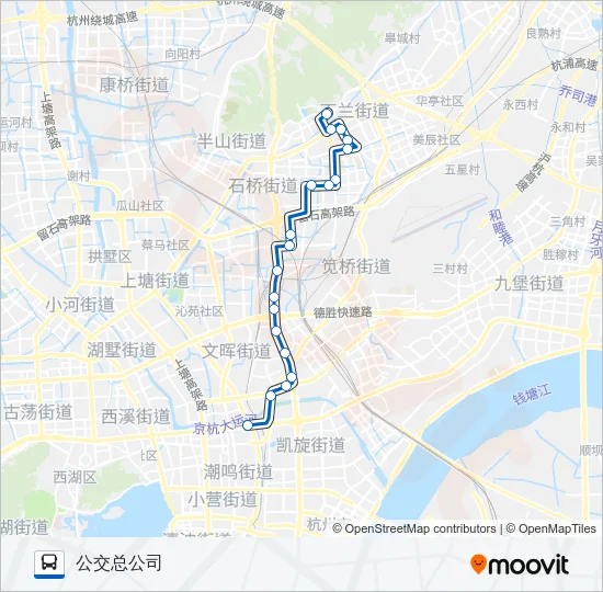 135路 Bus Line Map