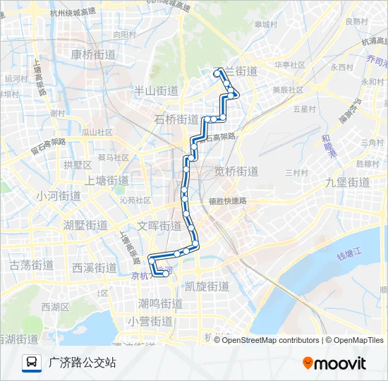 135路 Bus Line Map