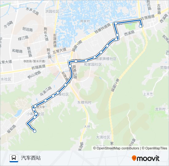 公交136路的线路图