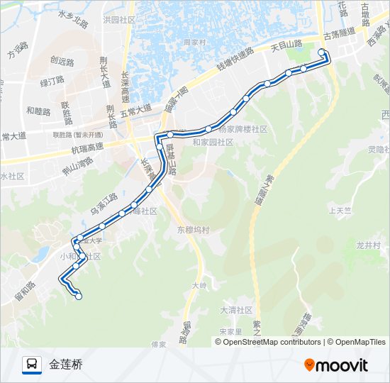 公交136路的线路图