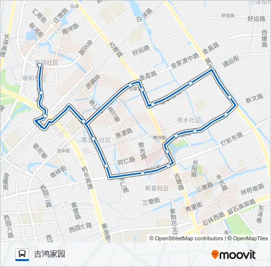 142路 Bus Line Map