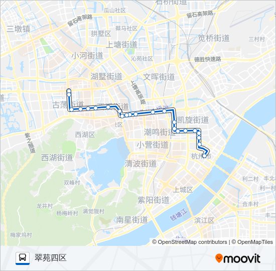 公交156路的线路图