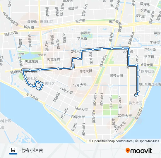 171路 Bus Line Map