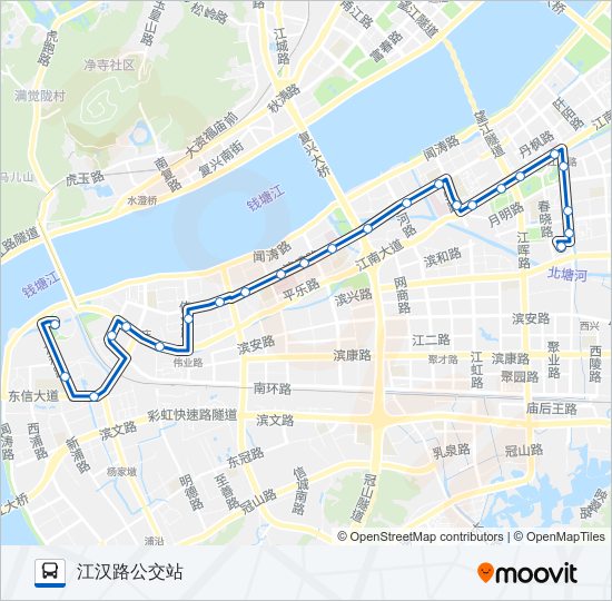 公交172路的线路图