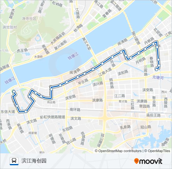 公交172路的线路图