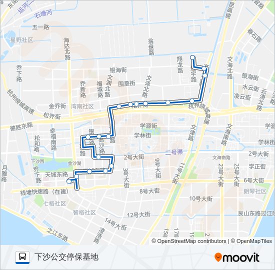 公交174路的线路图